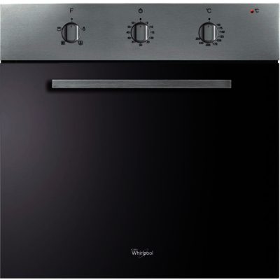 Whirlpool AKP490/IX Built In Single Fan Oven in Stainless Steel with Mirrored  Glass Door